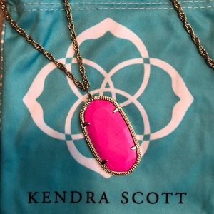 Kendra Scott Reid Necklace in Hot Pink
